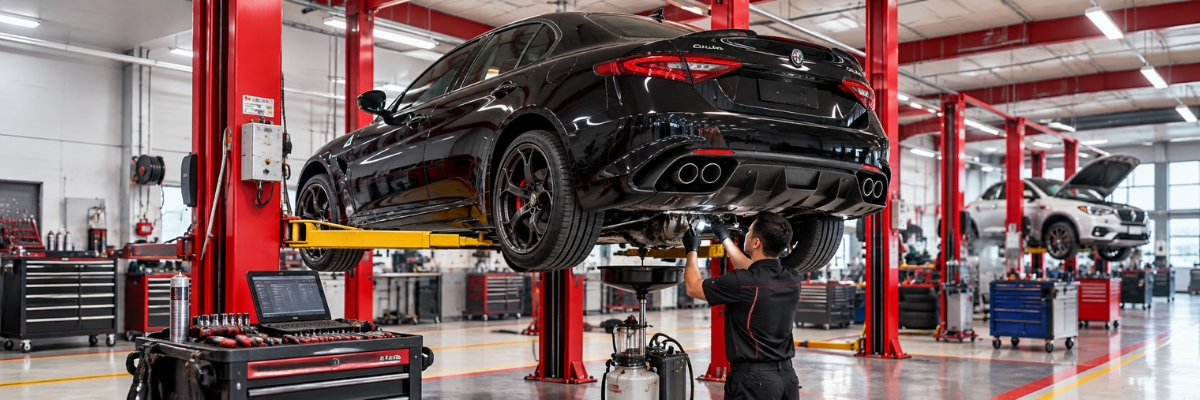 Alfa Romeo — Diagnostics on the ramp