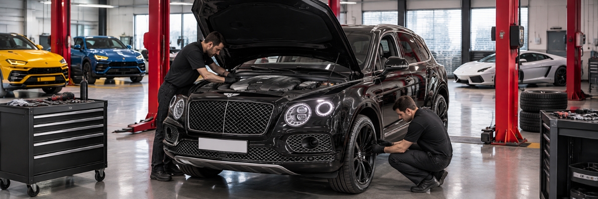 Bentley — Bentayga engine bay