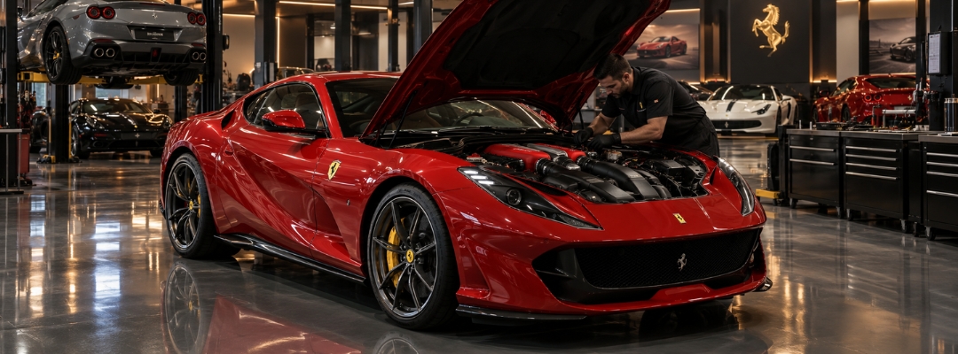 812 Superfast — 812 engine bay
