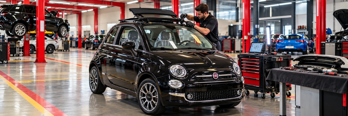 Fiat — 500 engine bay