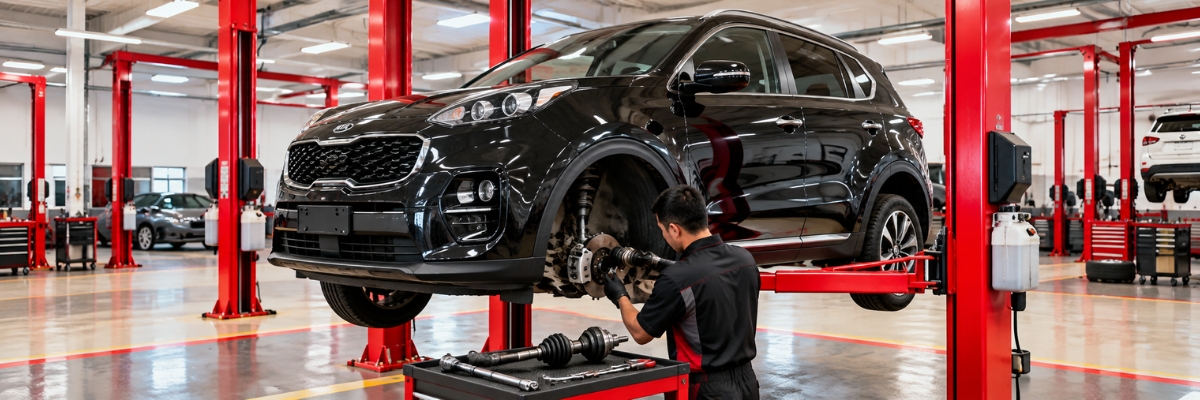 Kia — EV6 on the lift