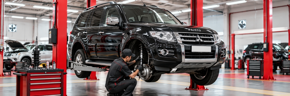 Mitsubishi — Pajero wheel service