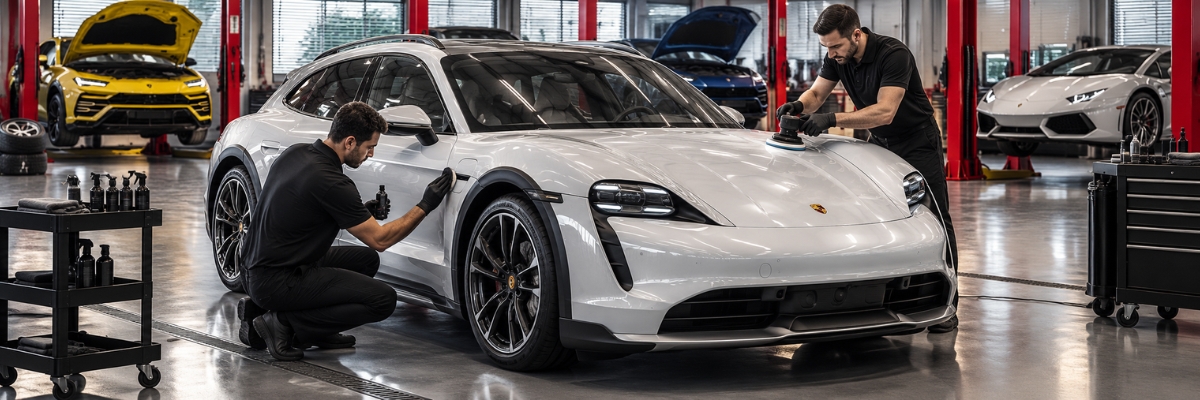 Porsche — Taycan paint correction