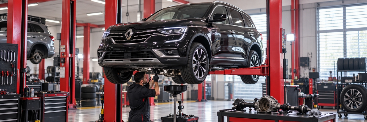 Renault — Koleos on the lift