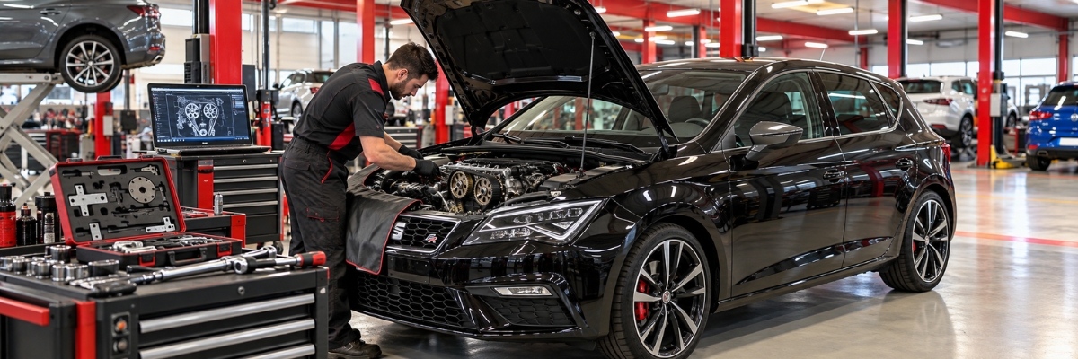SEAT — Leon engine bay