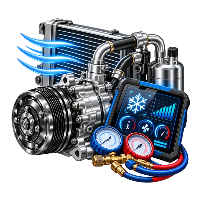 Car AC — diagnostics and performance