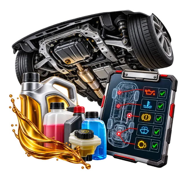 Diagnostics — fluids and underbody checks