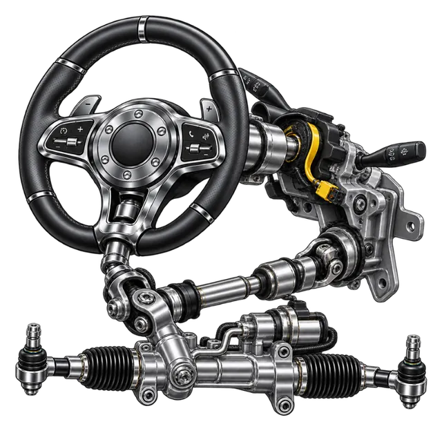 Steering — columns, joints and components