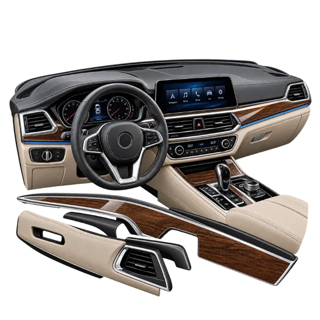 Upholstery — dashboard, console and trim
